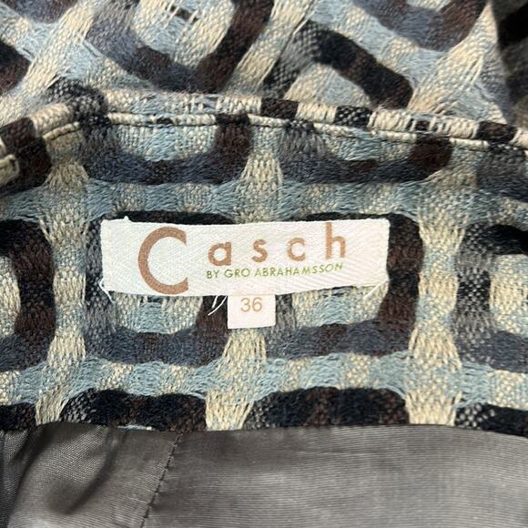 Casch by Gro Abrahamsson Geo print mermaid ruffle pencil skirt, 36 small - Picture 8 of 10